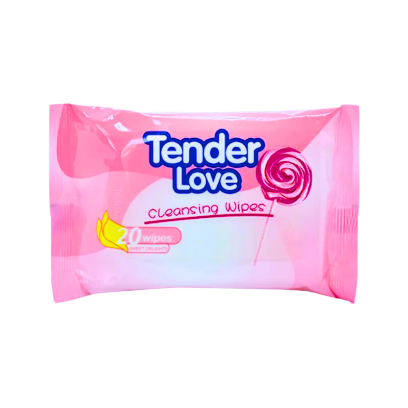 Tender Love Cleansing Wipes Sweet Delights 20's