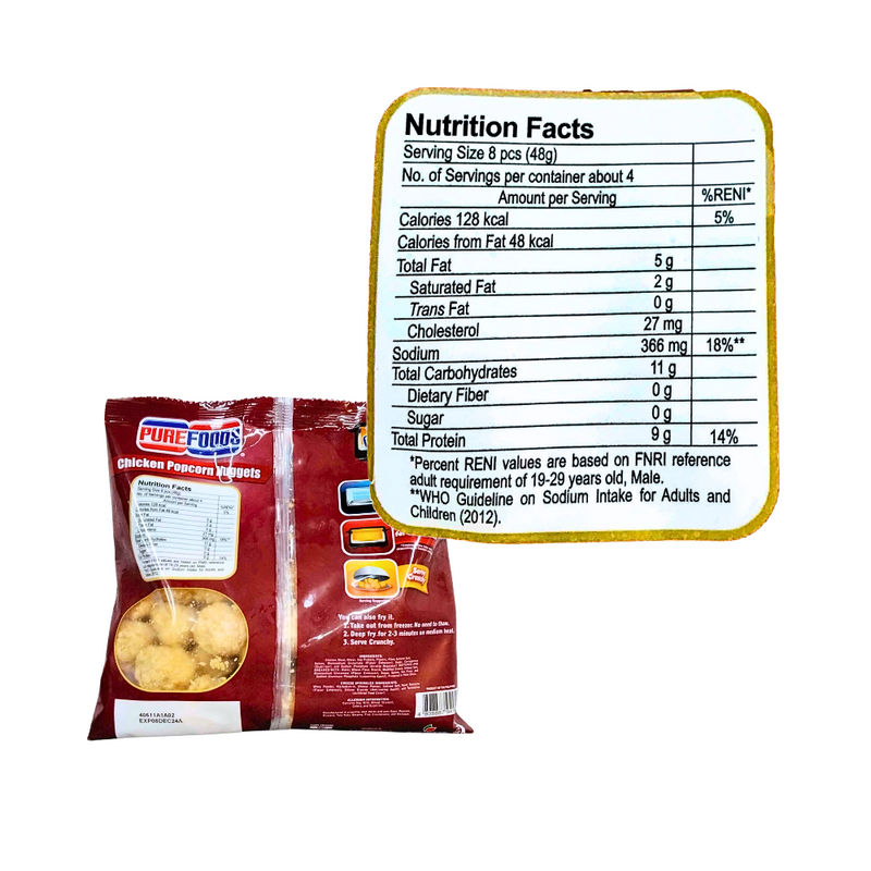 Purefoods Chicken Popcorn Nuggets 200g