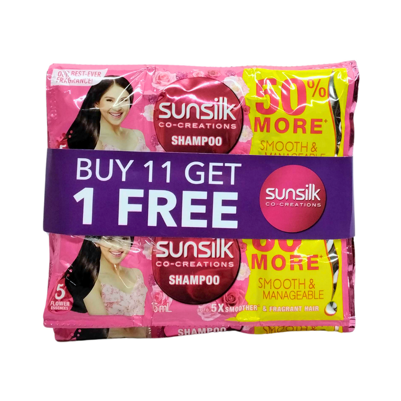 Sunsilk Shampoo Smooth And Manageable 15ml 11's + 1