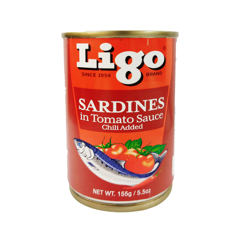 Ligo Sardines In Tomato Sauce With Chili EOC 155g