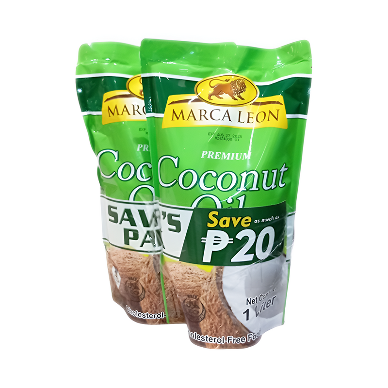 Marca Leon Coconut Oil SUP 1L x 2 Saver's Pack