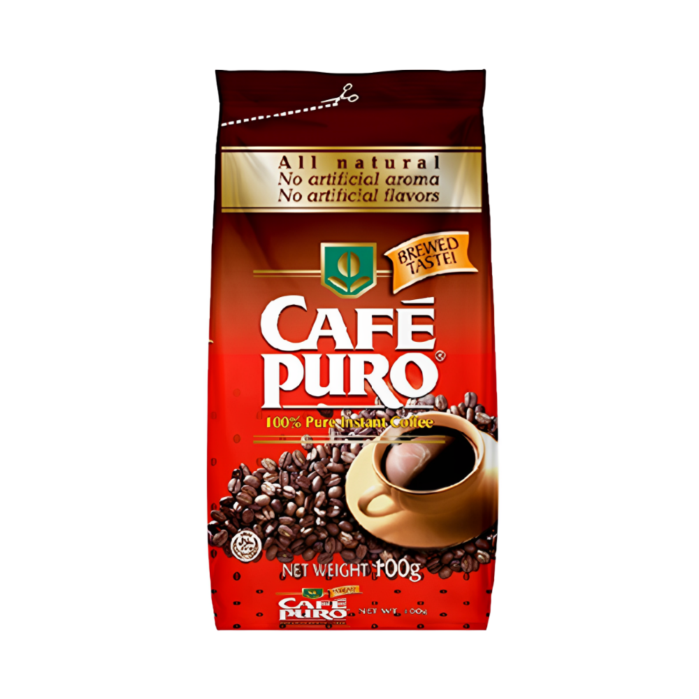 Pure Instant Cafe Puro Pure Instant Coffee Pouch 100g