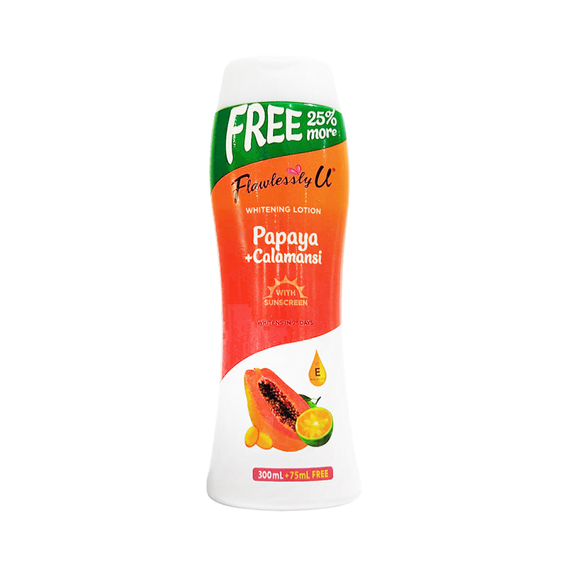 Flawlessly U Whitening Lotion SPF 10 Papaya + Calamansi 300ml