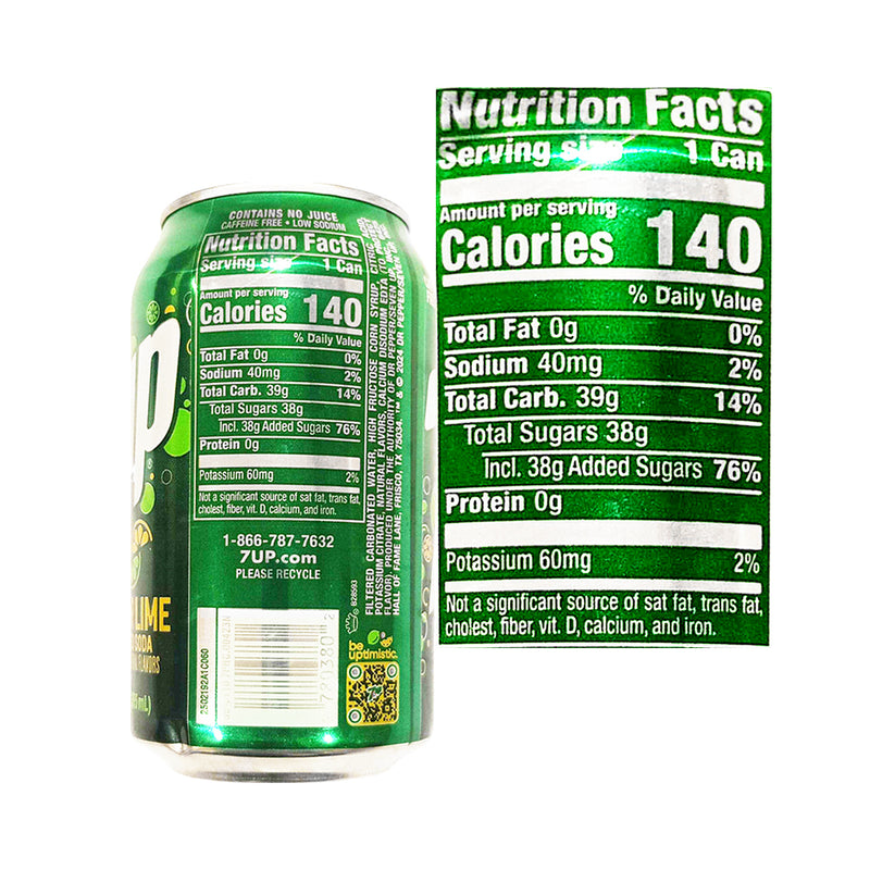 7-Up Lemon Lime Soda 355ml