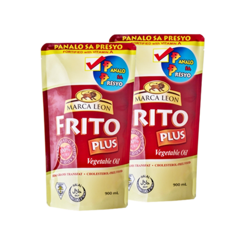 Frito Plus Vegetable Oil SUP 900ml x 2's Budget Pack