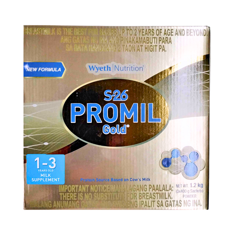 S-26 Promil Gold Three Milk Supplement 1-3yrs Old 1.2kg