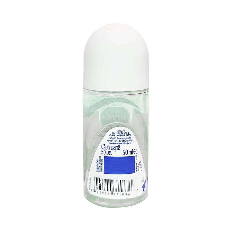 Nivea Invisible Black And White Deodorant Roll On Fresh 50ml