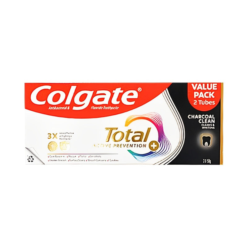 Colgate Total Toothpaste Charcoal Deep Clean 150g Twin Pack