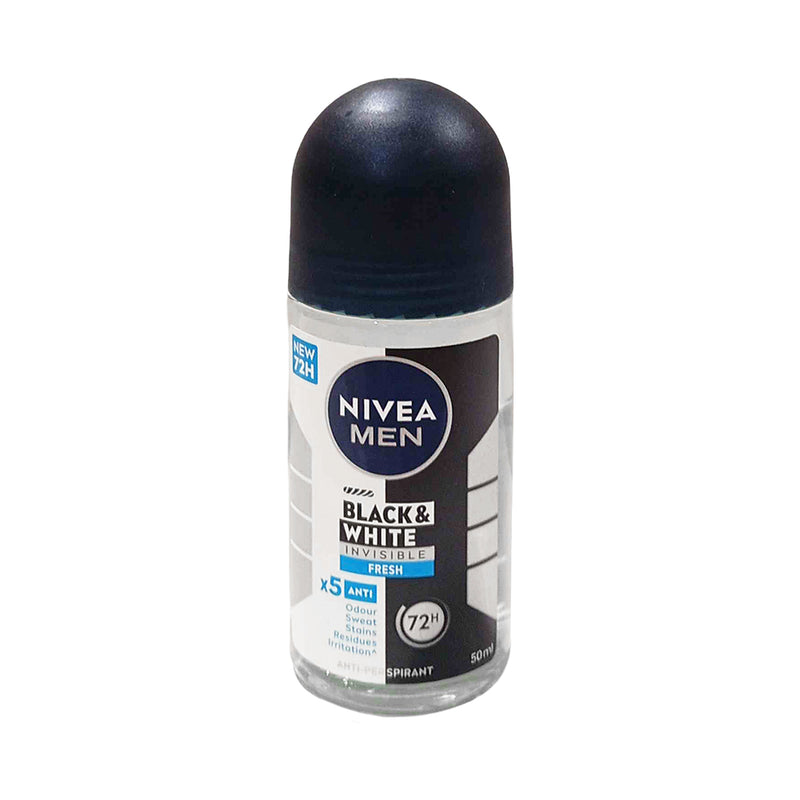 Nivea For Men Black And White Fresh Deodorant Roll On 50ml