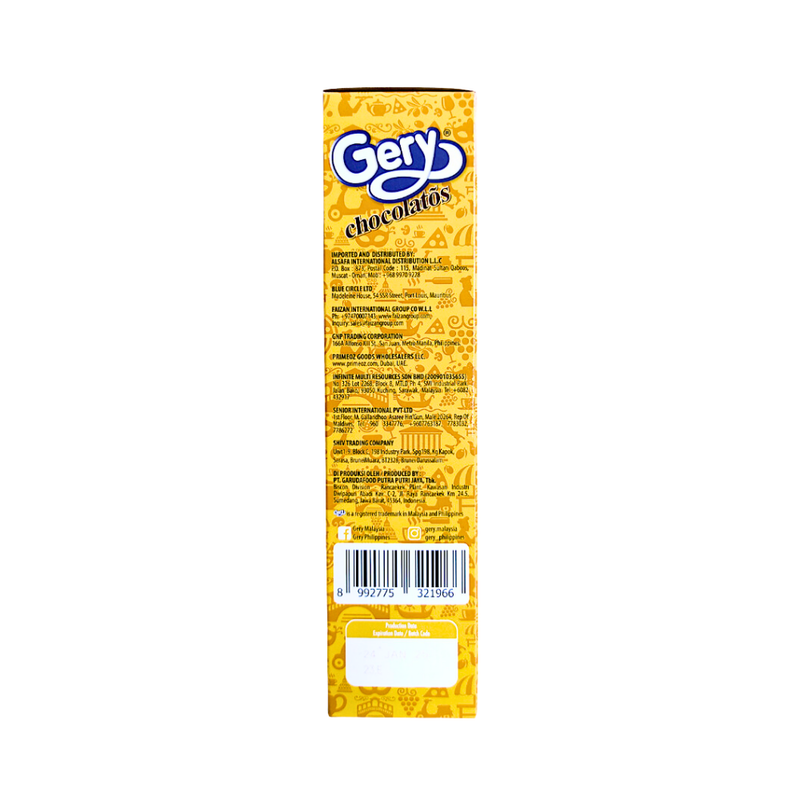 Garuda Gery Dipstick Chocolates Wafer Roll 16g x 10's