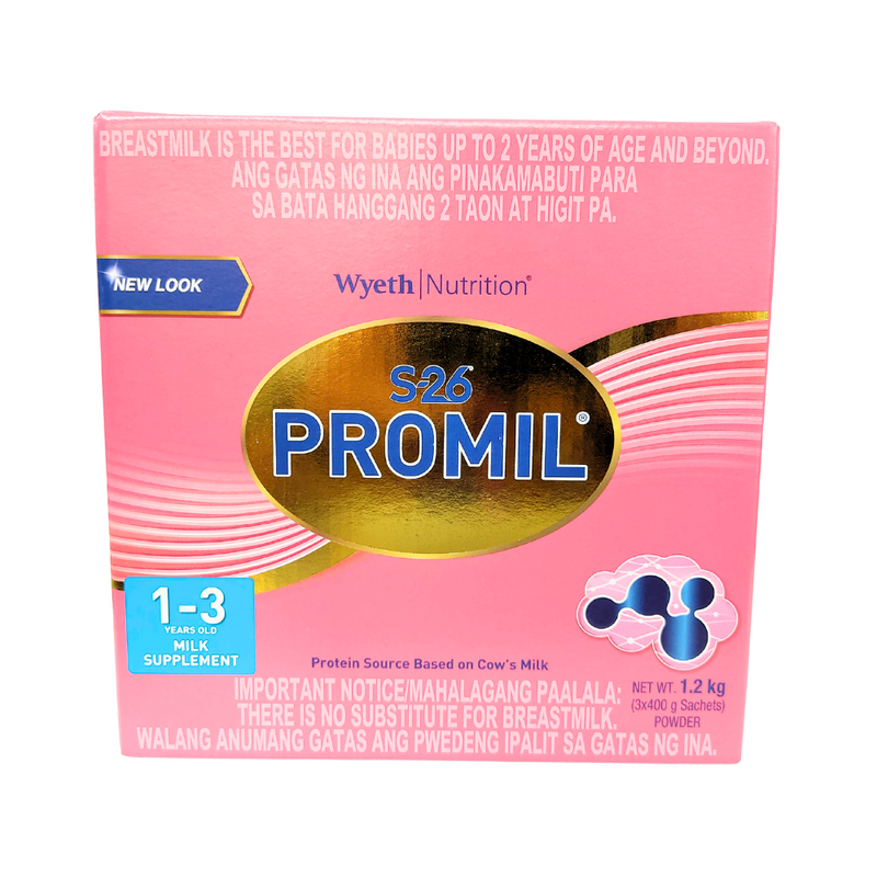 S-26 Promil Three Milk Supplement 1-3yrs Old 1.2Kg