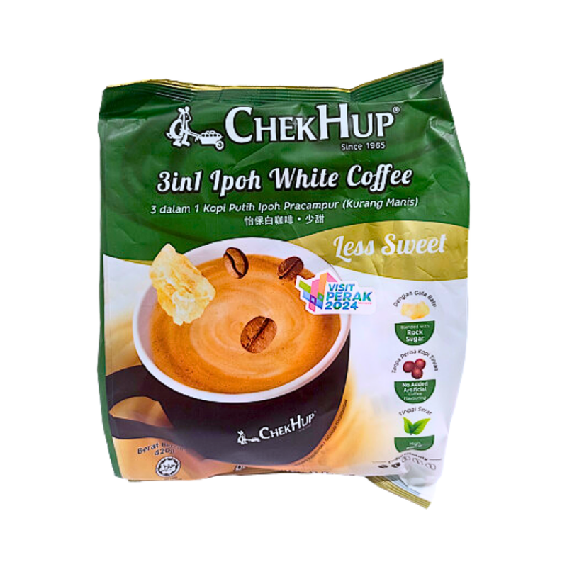 Chek Hup 3in1 White Coffee Less Sweet 35g x 12's