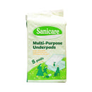 Sanicare Multi Purpose Baby Underpads 60 x 90cm 8's