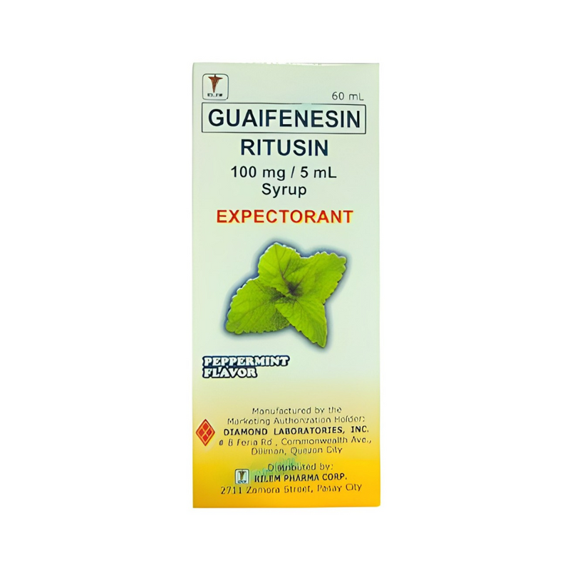 Guaifenesin 100mg/5ml Syrup 60ml