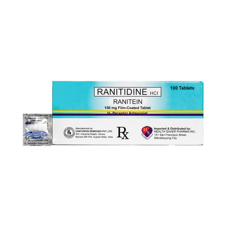 Ranitein Ranitidine HCI 150mg Tablet 1's