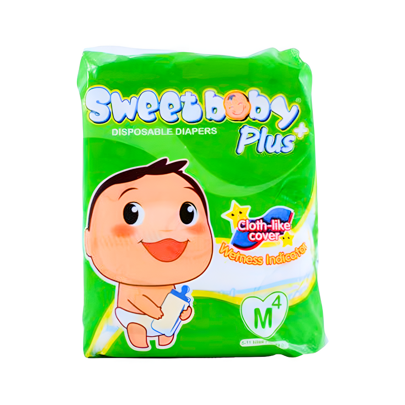 Sweet Baby Diaper Plus Mini Pack Medium 4 Pads