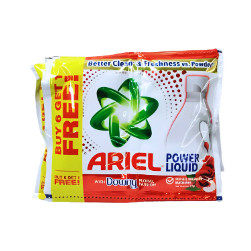 Ariel Power Gel With Freshness Of Downy Passion 54g 6 + 1's