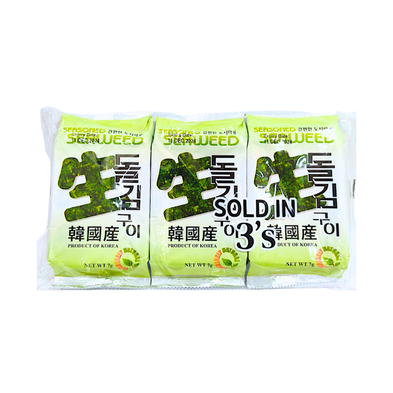 Seasoned Seaweed 7g x 3's