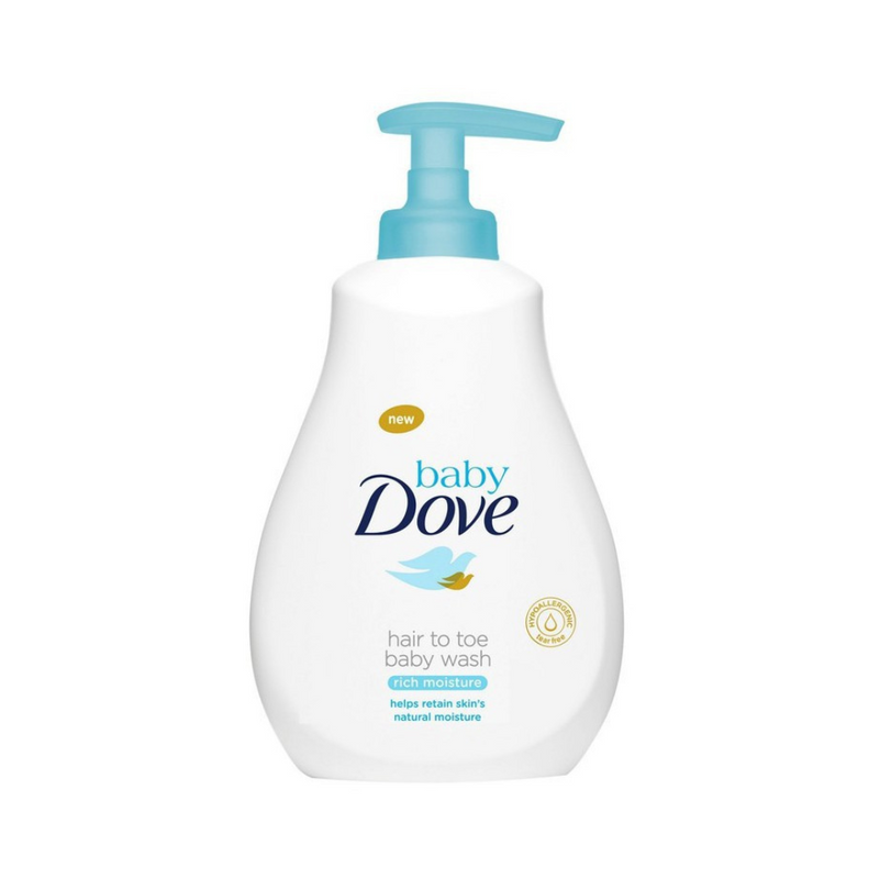 Dove Hair To Toe Baby Wash Rich Moisture 400ml