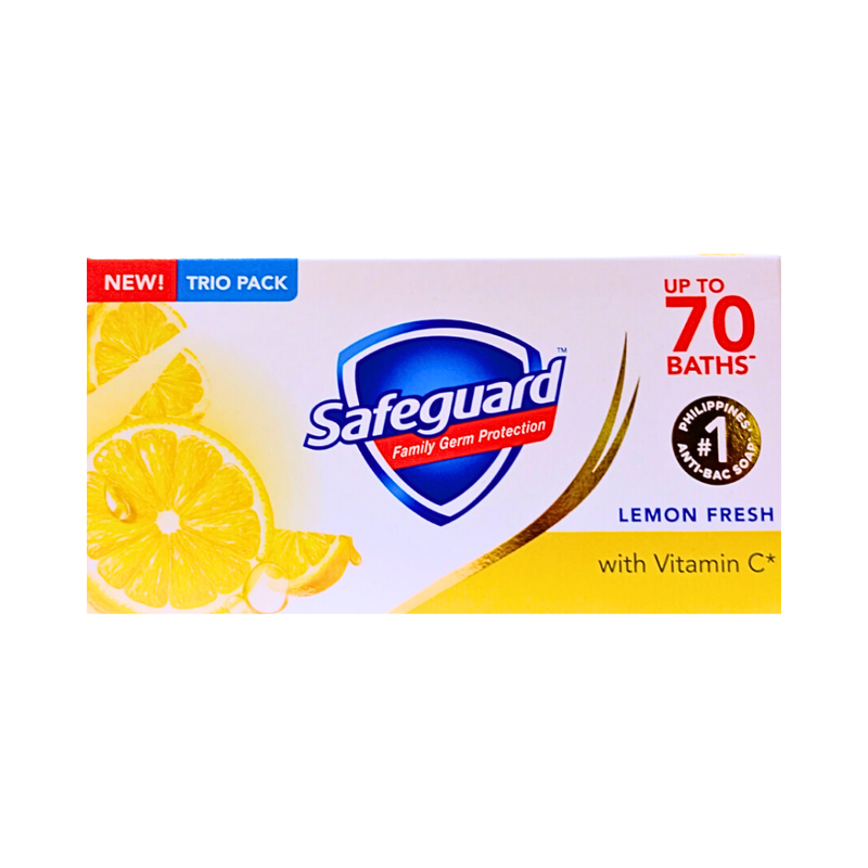 Safeguard Soap Lemon Fresh 3pid Pack 85g x 3's