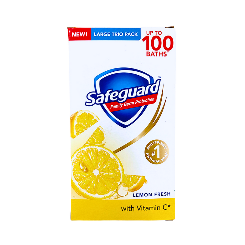 Safeguard Bar Soap Lemon Fresh 3pid Pack 115g x 3's