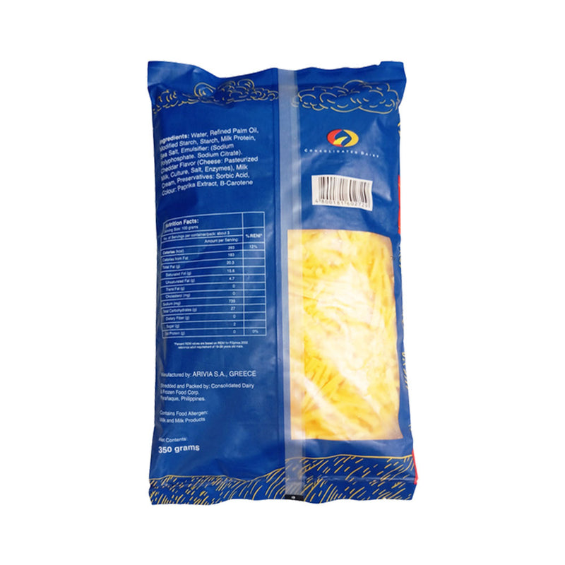 Chiz Boy Shredded Processed Cheddar Cheese 350g