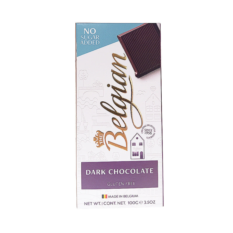 Belgian Chocolates No Sugar Added Dark Chocolate 100g