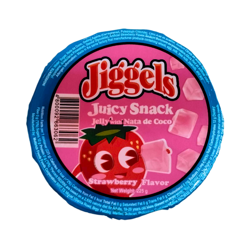 Jiggles Jelly Juice With Nata Strawberry Flavor 220ml