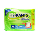 HY-Pants Adult Underwear Medium 10 Pads + 2