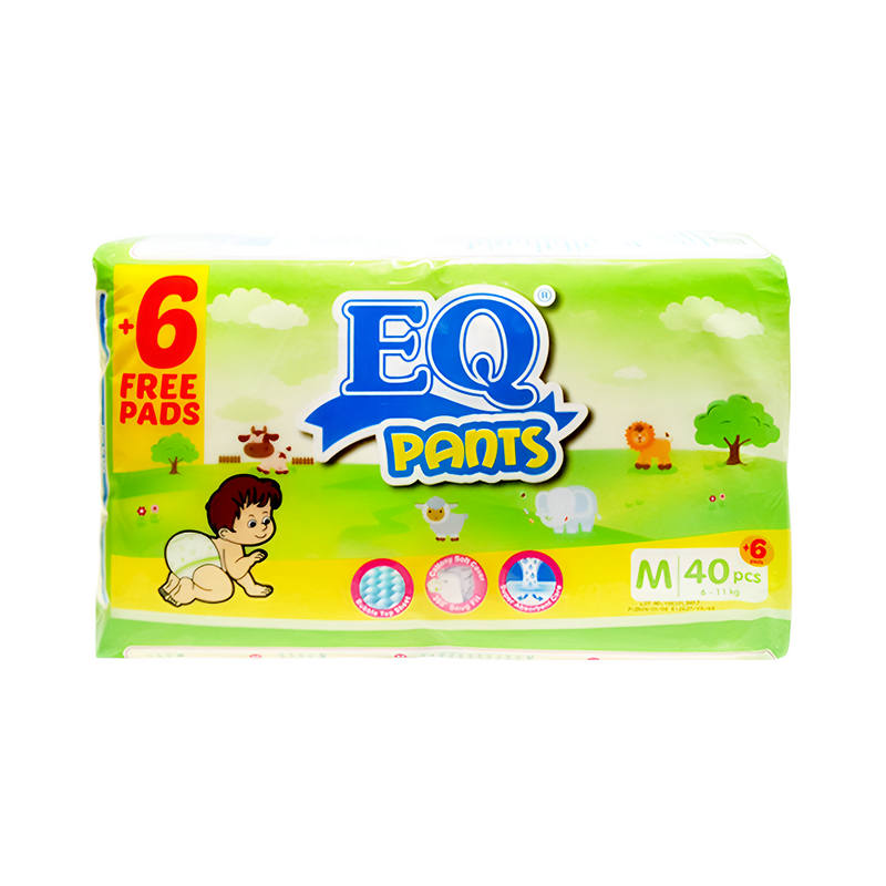 EQ Pants Diaper Medium Jumbo Pack 40's