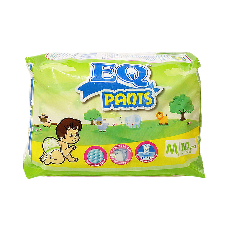 EQ Pants Diaper Budget Pack Medium 10's