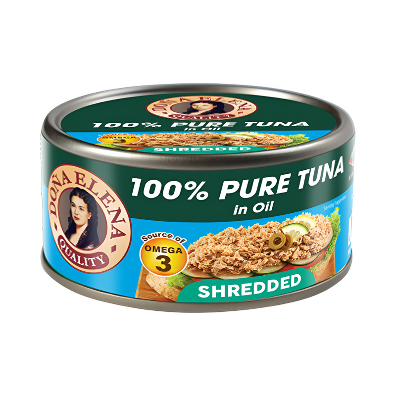 Doña Elena 100% Tuna Shredded In Sunflower Oil 185g