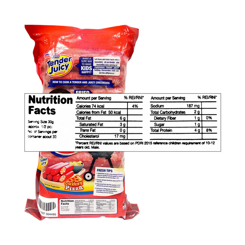 Purefoods Tender Juicy Cheesedog Jumbo Cheesy Pizza 1kg