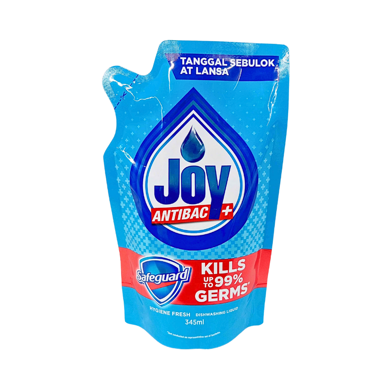 Joy Dishwashing Liquid Pouch Antibac 345ml