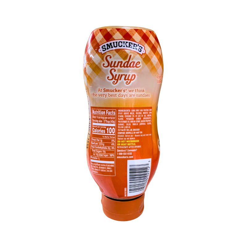 Smucker's Sundae Syrup Caramel Flavored 567g (20oz)