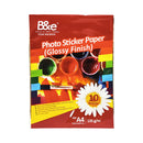 B&e Photo Sticker Paper Glossy Finish 135gsm A4 10's