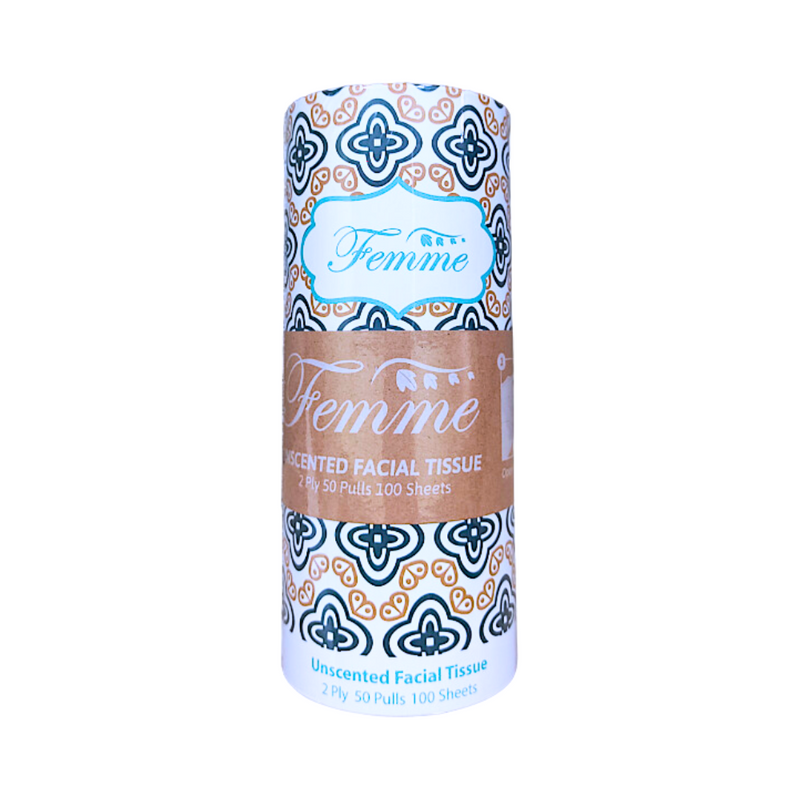 Femme Facial Tissue Cylinder 2ply 50 Pulls