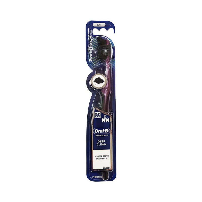 Oral-B Toothbrush Charcoal White 1's