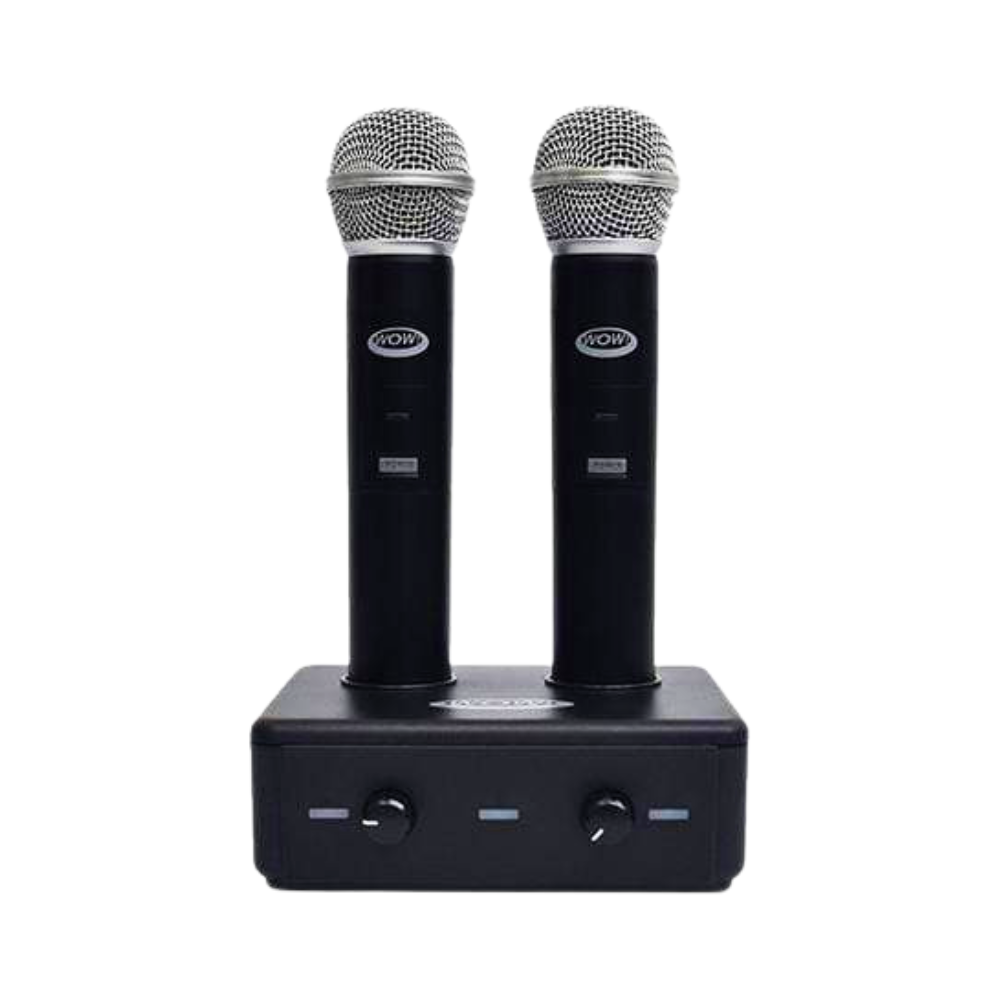 Wcw Microphone Wow WM-V20 Dual Wireless Microphone System
