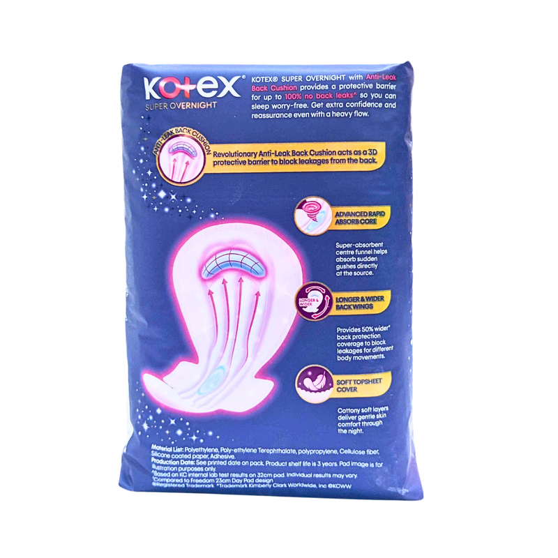 Kotex Super Overnight With Wing 35cm 7 Pads