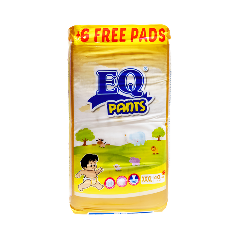 EQ Pants Diaper Jumbo Pack XXXL 40's + 6