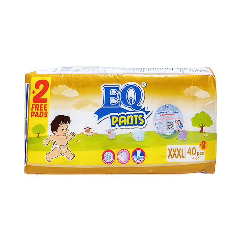 EQ Pants Diaper Jumbo Pack XXXL 40's + 2's