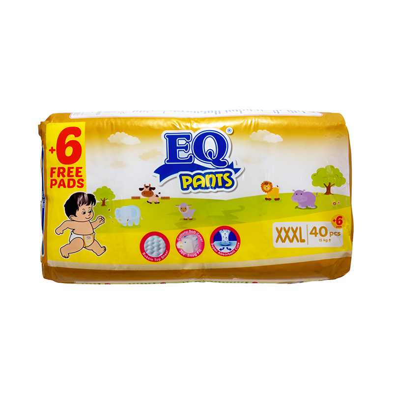 EQ Pants Diaper Jumbo Pack XXXL 40's + 6