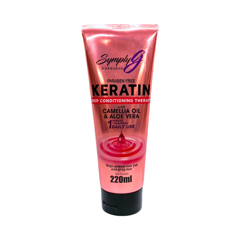 Simply G Keratin Conditioner With Camellia Oil And Aloe Vera 220ml