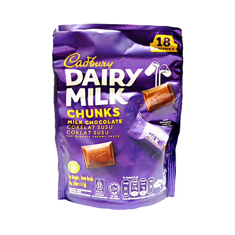 Cadbury Dairy Milk Chocolate 18 Mini Bites 81g