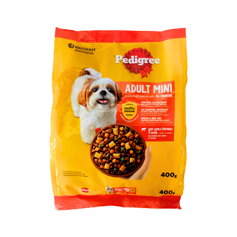 Pedigree Dog Food Mini Beef Lamb And Veg. 400g