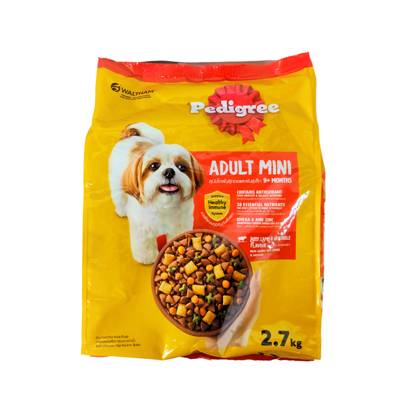 Pedigree Dog Food Mini Beef Lamb And Vegetables 2.7kg