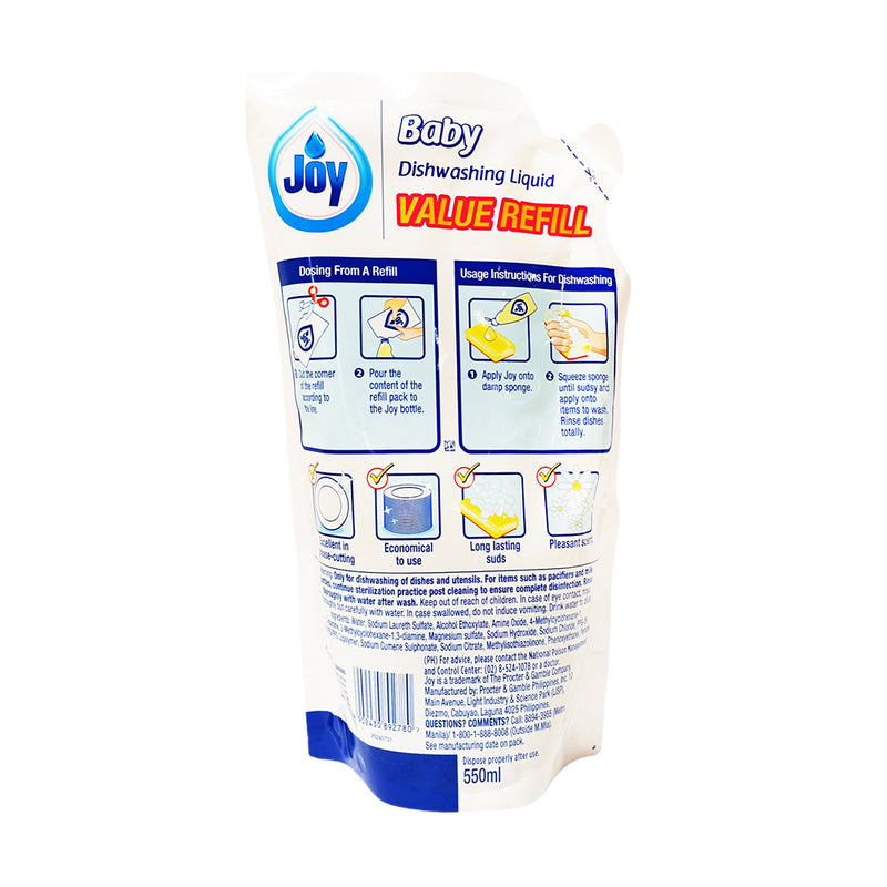 Joy Baby Dishwashing Liquid Refill 550ml