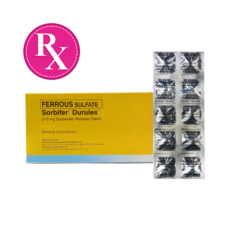 Sorbifer Durules Ferrous Sulfate 310mg Tablet