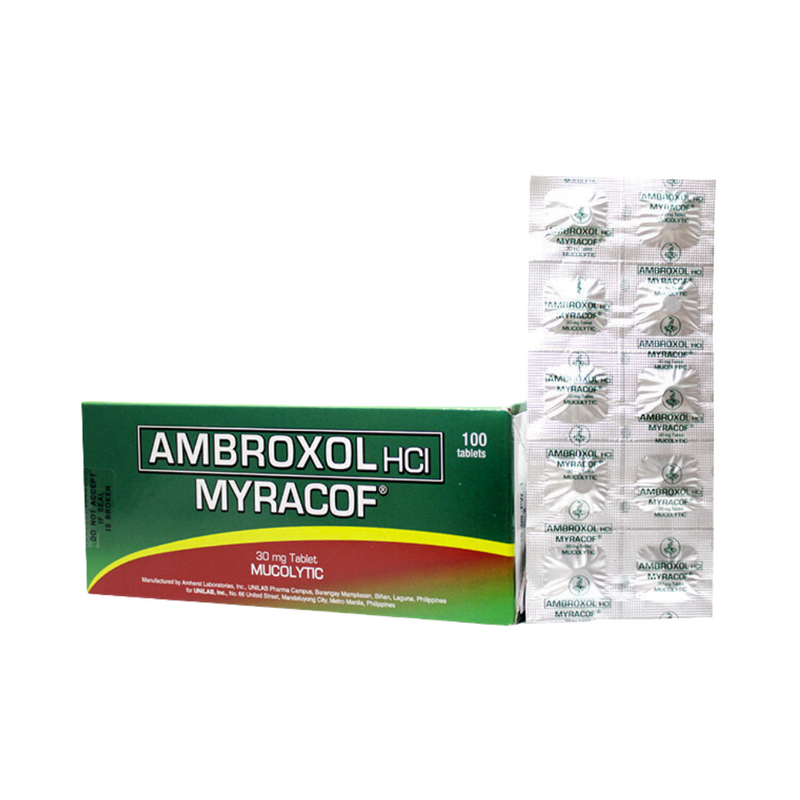 Myracof Ambroxol 30mg Tablet by 10's